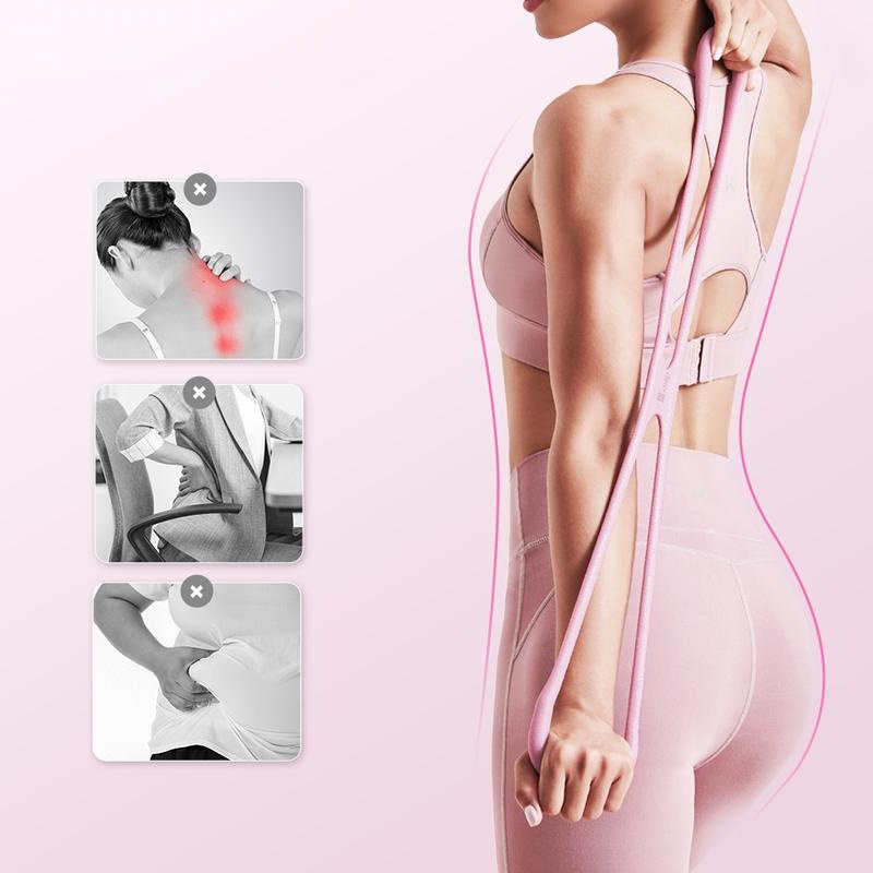 Resistance Bands Figure 8 Exercise Bands for Women - 8 Shaped TPE Material for Arms Chest Expander